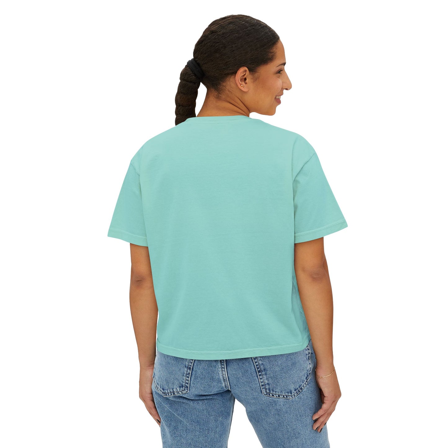 Kona 26 Boxy Tee – Retro Athletic Women's Crop T-Shirt