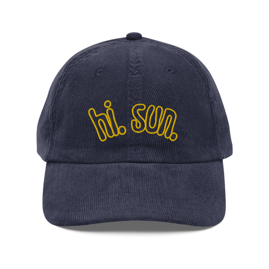 HI.SUN. CORDUROY CAP